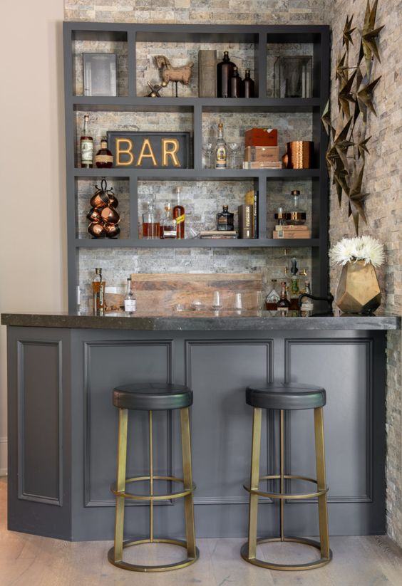 Bar counter.