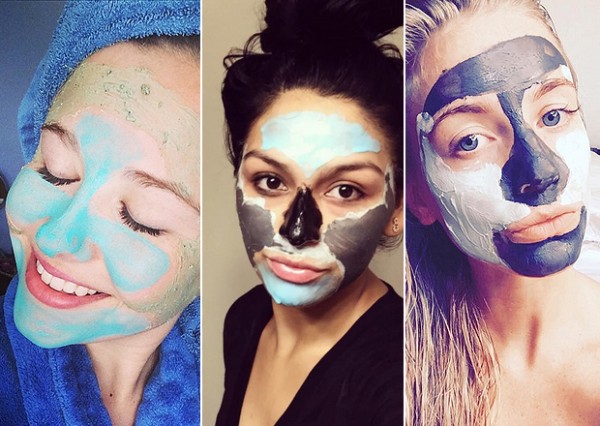 women with various face masks