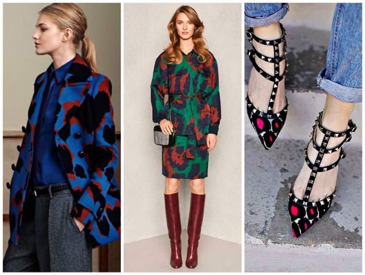 Colorful animal print is one of the Fall Winter 2018 Trends