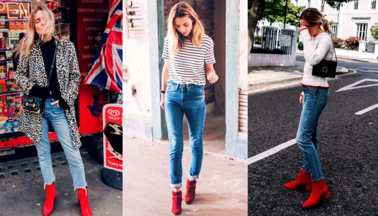 Red boots among the Fall Winter 2018 Trends