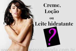 Saiba qual a diferença entre creme, loção e leite hidratante