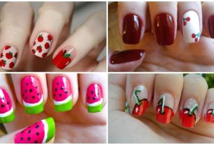 Unhas decoradas com frutas