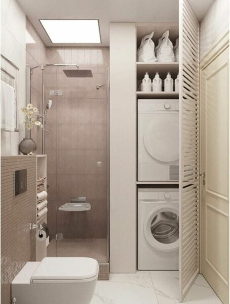 Laundry room with grate.