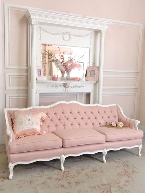 Pink sofa