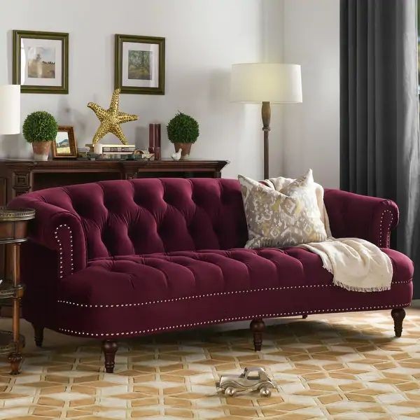 Purple sofa