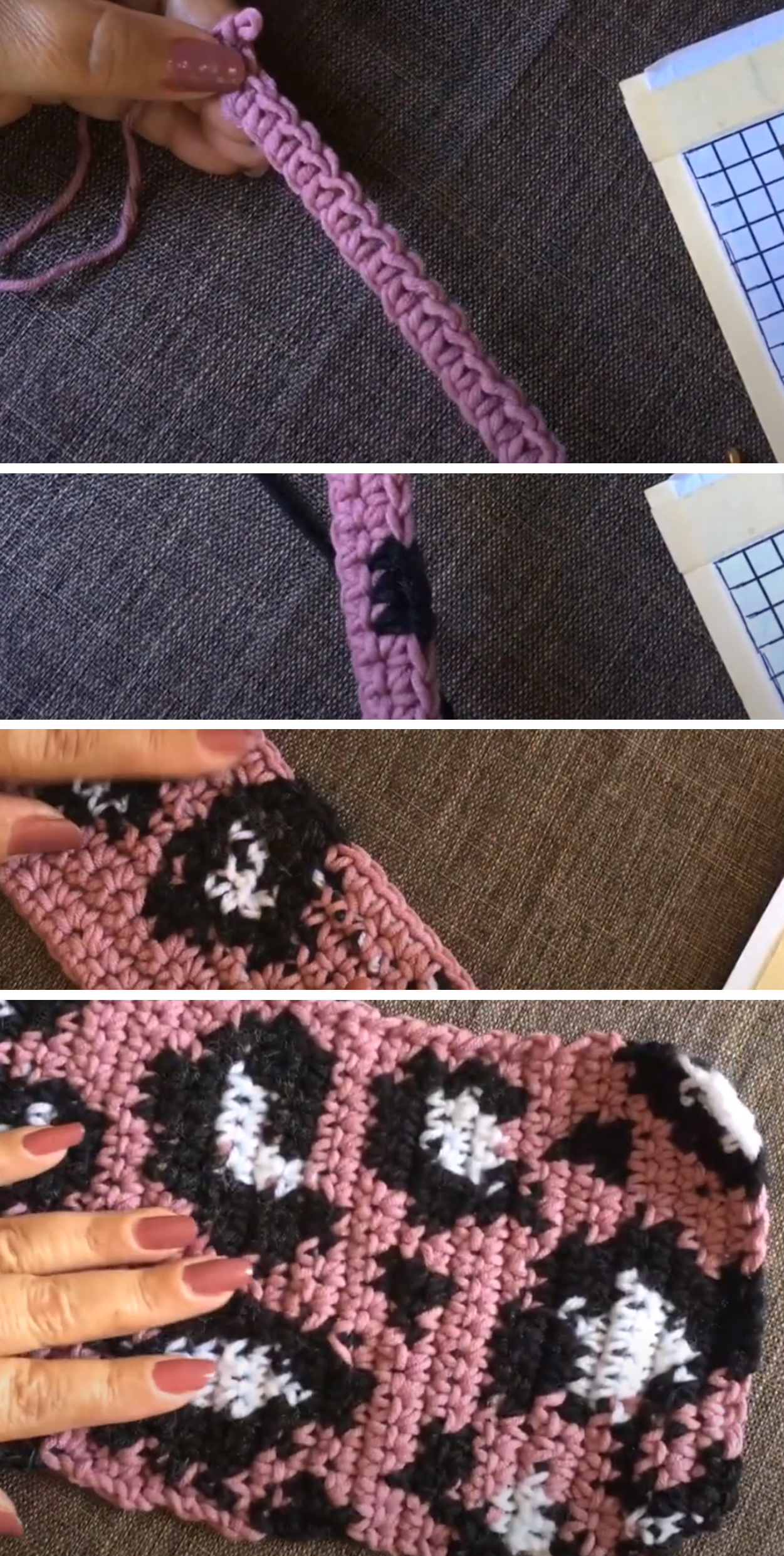 Step by step how to crochet a leopard