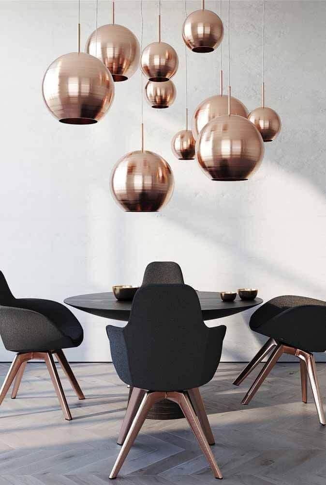 Rose gold lamps