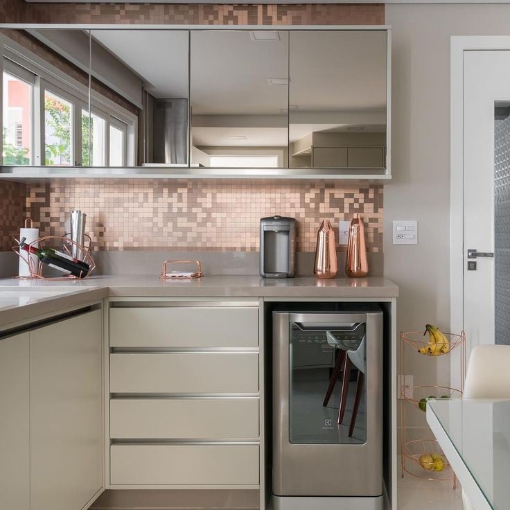 Kitchen with tablets