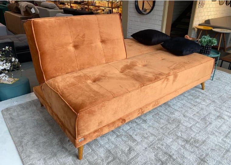 Orange sofa