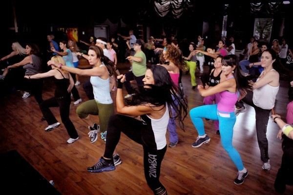 Zumba class loses weight