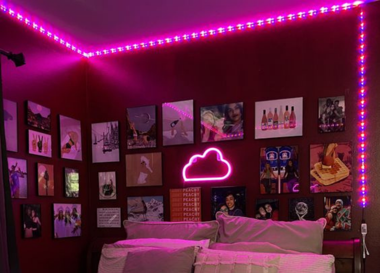 Neon room with LED strip