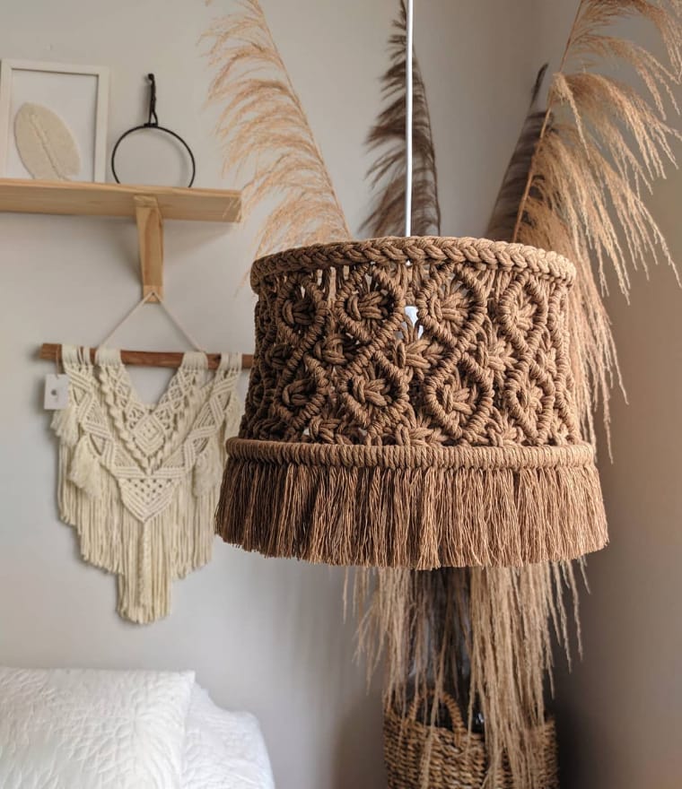 crochet lamp