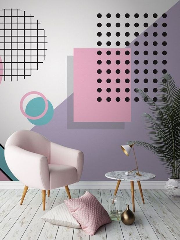 Creative geometric wall