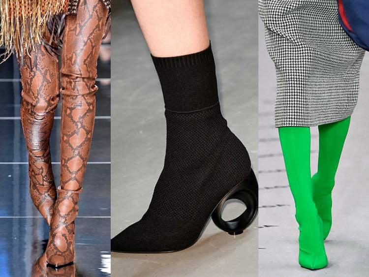 Las botas con forma de pantimedias son la sensación del invierno 2018