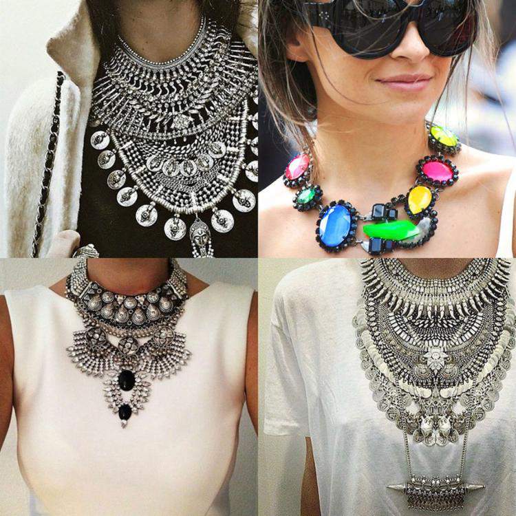 Maxi necklace will be popular in summer 2018