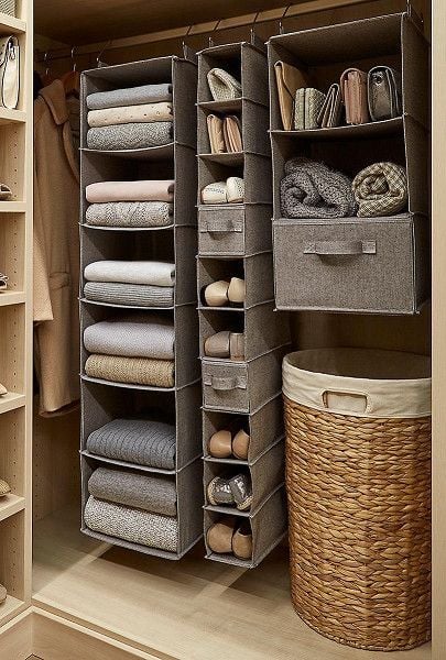 Boxes and Baskets: Closet