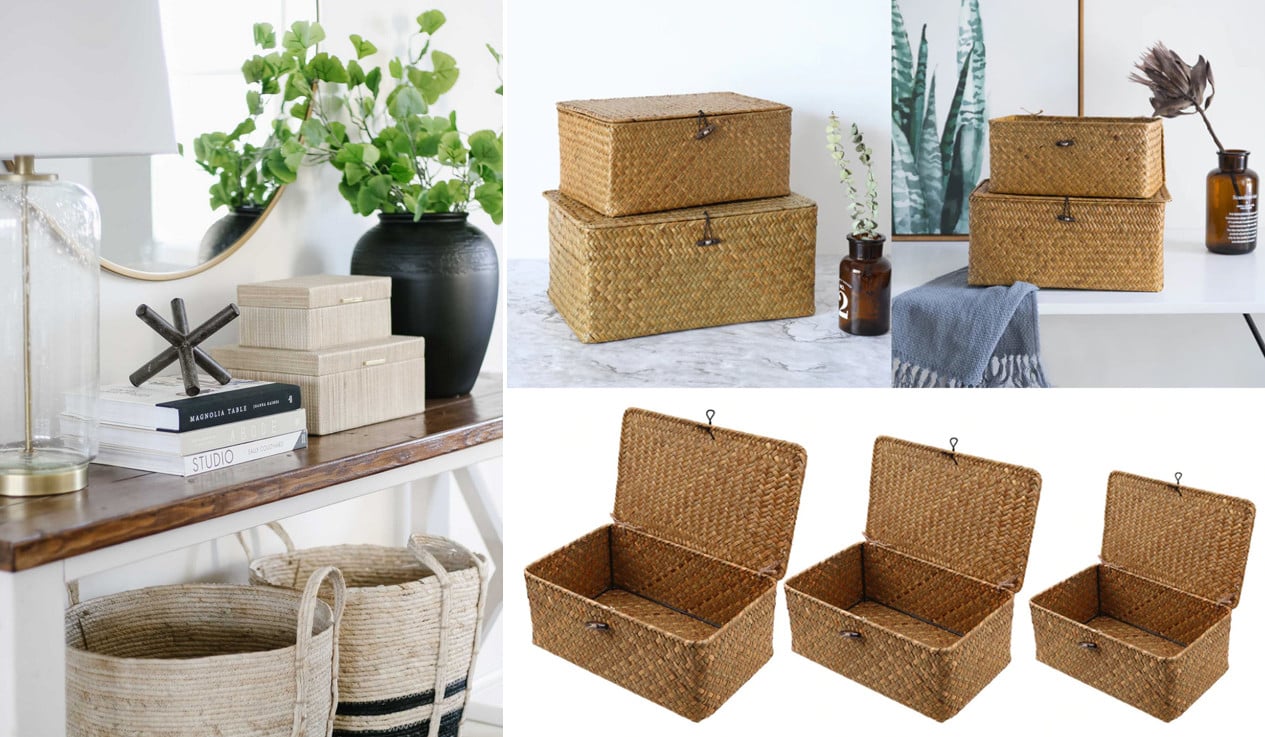 Baskets and boxes: how to use them to organize environments + decoration