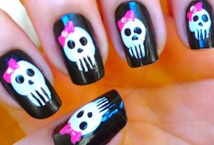 Skull nails - Beauty and Fashion Website