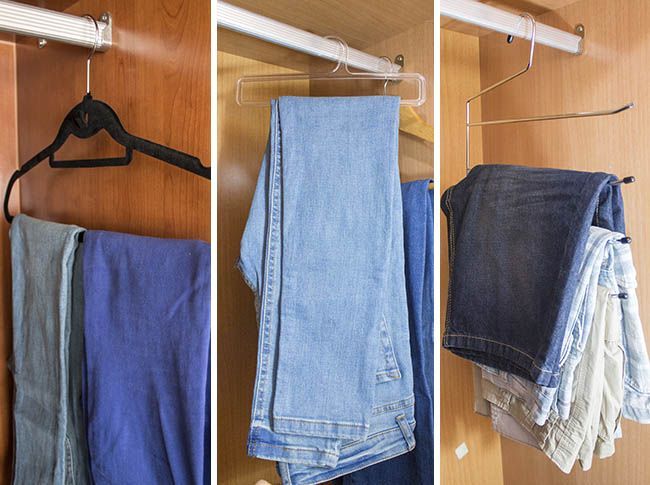 How to fold jeans - step by step to fold and organize