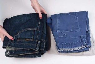 Como dobrar calça jeans