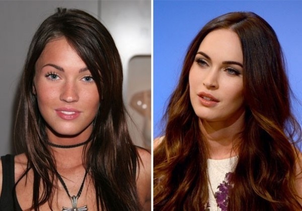 Before and after Megan Fox adopts bold eyebrows