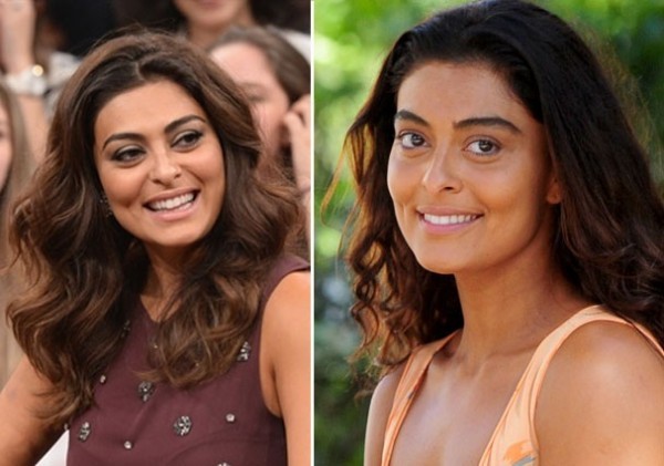 Juliana Paes before and after bold eyebrows