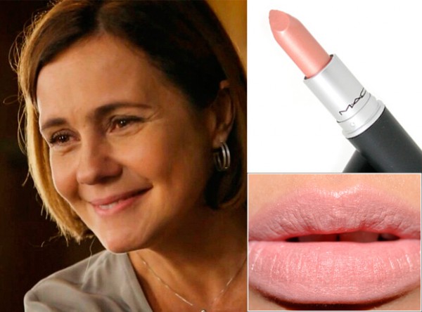 Adriana Esteves, like Inês, she uses and abuses nude lipstick