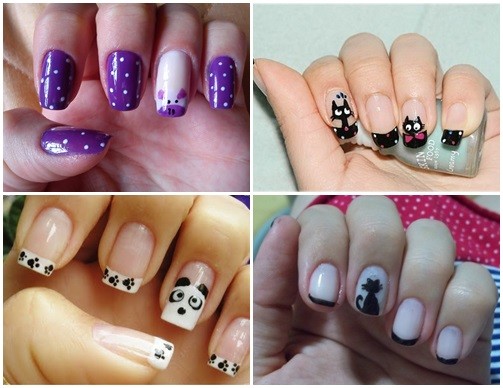 Como fazer as unhas decoradas de bichinhos