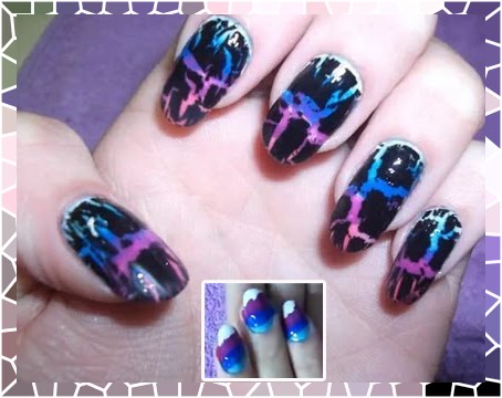 Nail Art with colored nail polish