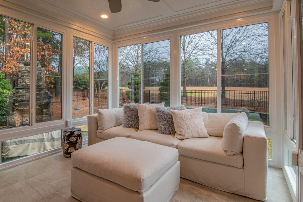 Room with glass walls