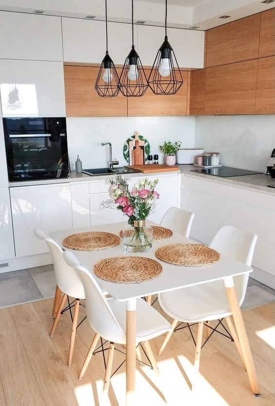 Kitchen with dining room