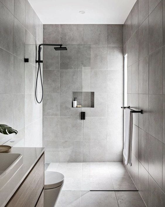 Bathroom with minimalist decor