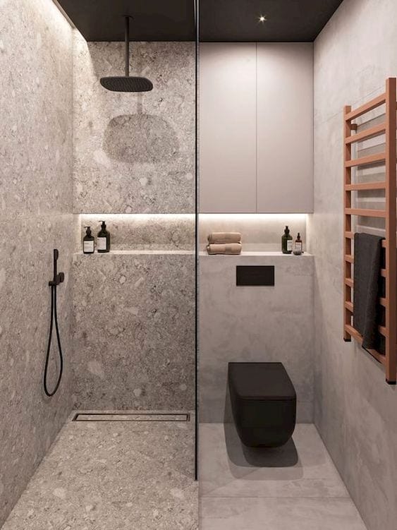 Gray bathroom