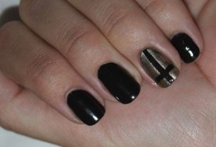 Nails decorated with a cross - Beauty and Fashion Website