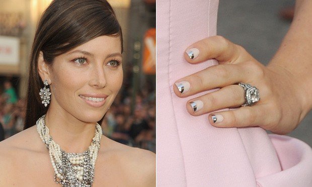 celebrity nails by Jessica Biel