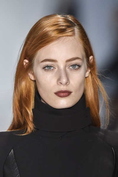 Glória Coelho displays the lipstick that is trending for winter 2015