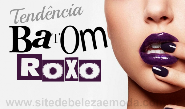 tendência do batom roxo