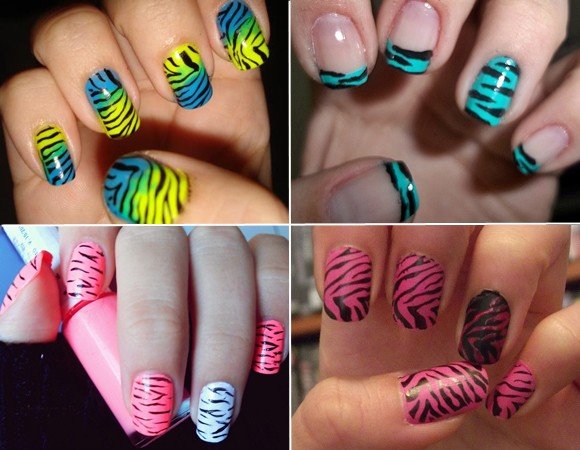 animal print decorated nails to inspire