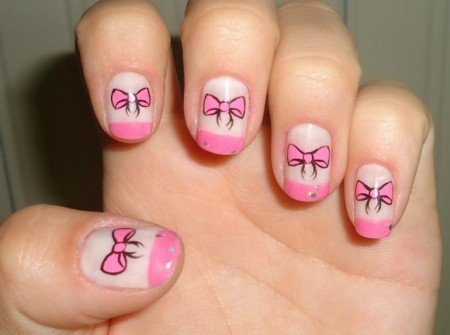 tips for you to do decorated bow nails