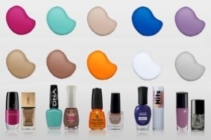 neutral and vibrant nail polishes