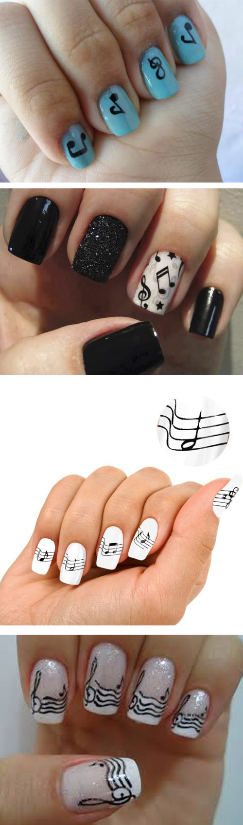 Nail airt images musical notes