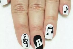 Nail art: how to do nails with musical notes