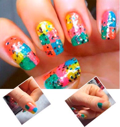 photo of Nails decorated for carnival