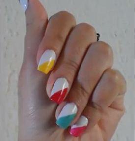 simple decorated nails for carnival