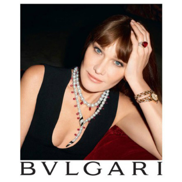 Carla Bruni is the new face of Bulgari