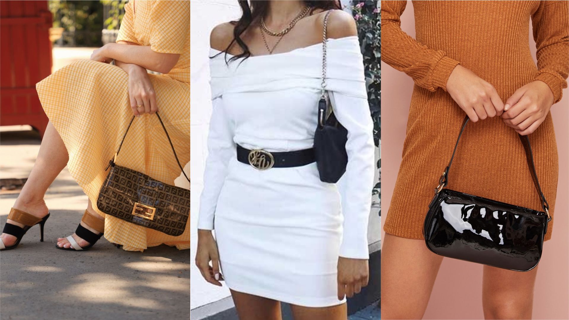 Dresses with a bag