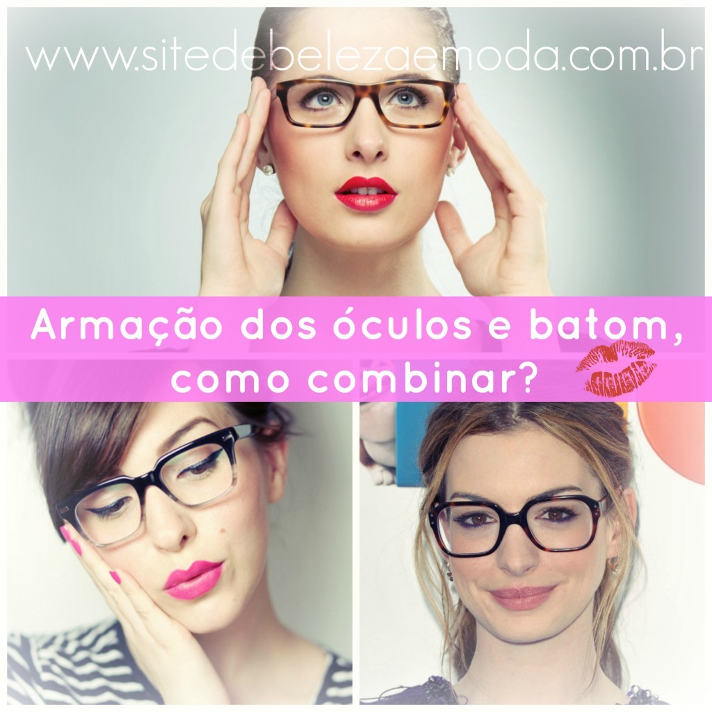 Glasses frames and lipstick, how to combine?