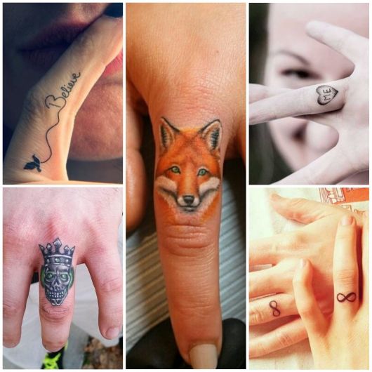 Finger tattoos: check out 100 ideas for inspiration