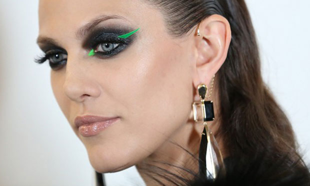 Versace make-up at Paris haute couture week