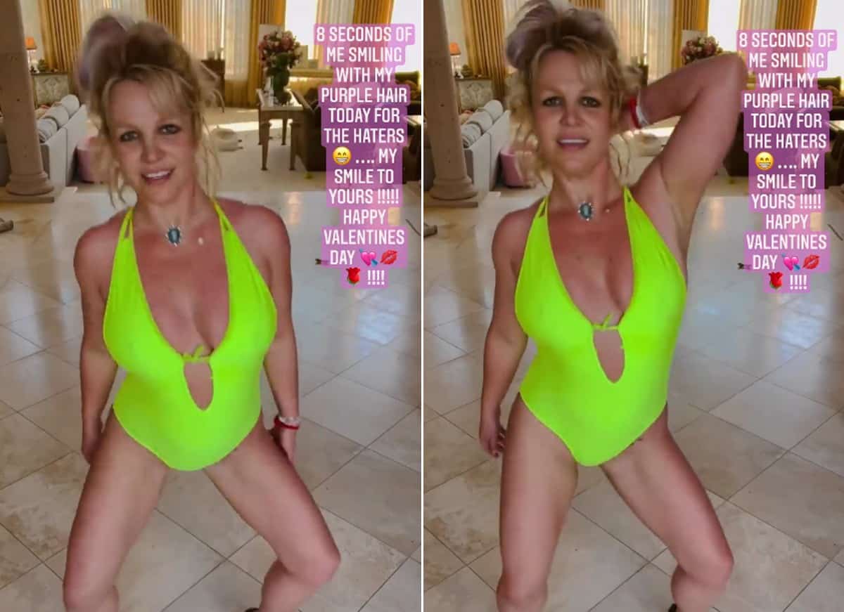 Britney Spears dança para os haters no Dia dos Namorados